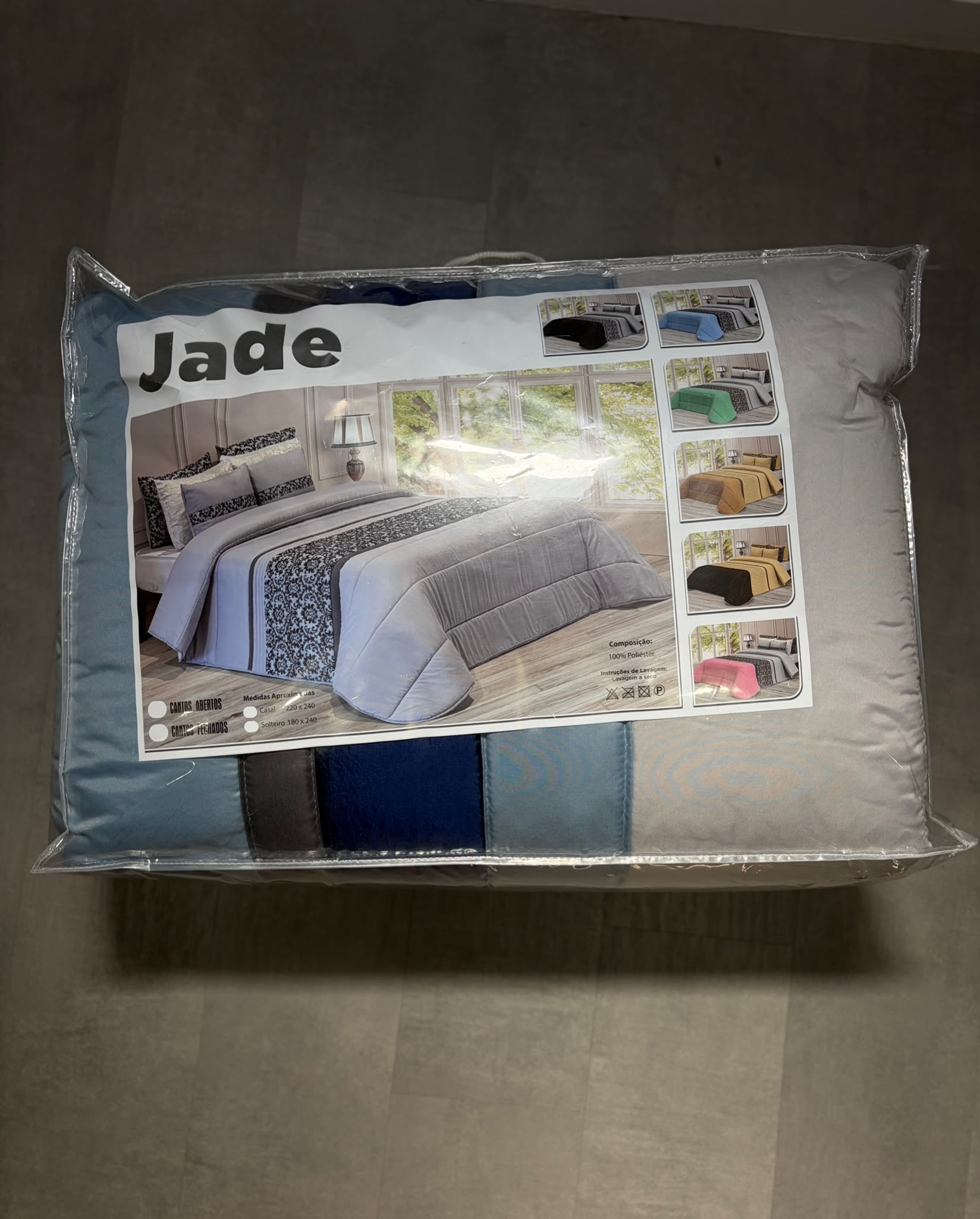 Edredão Jade com duas almofadas