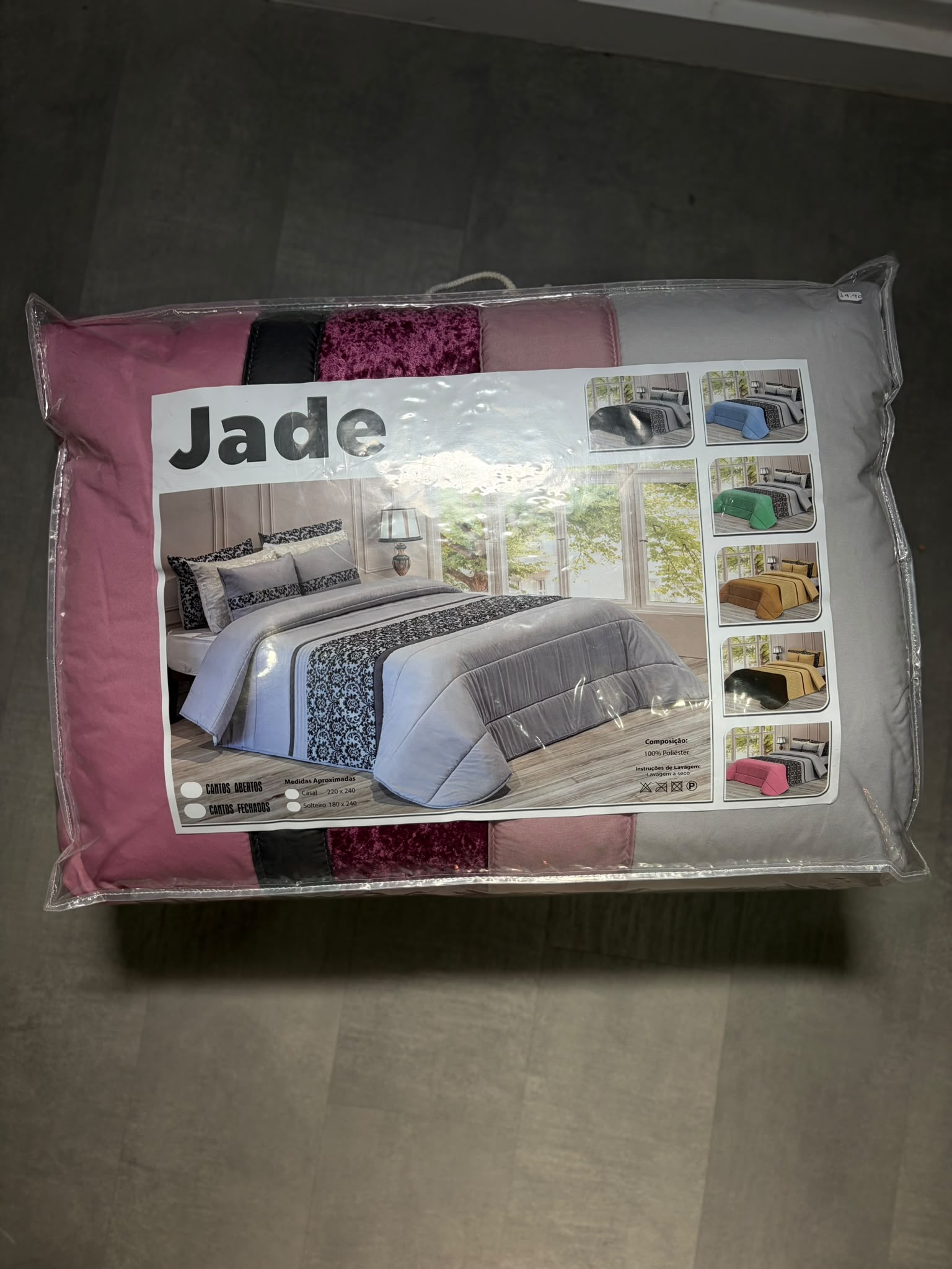 Edredão Jade com duas almofadas