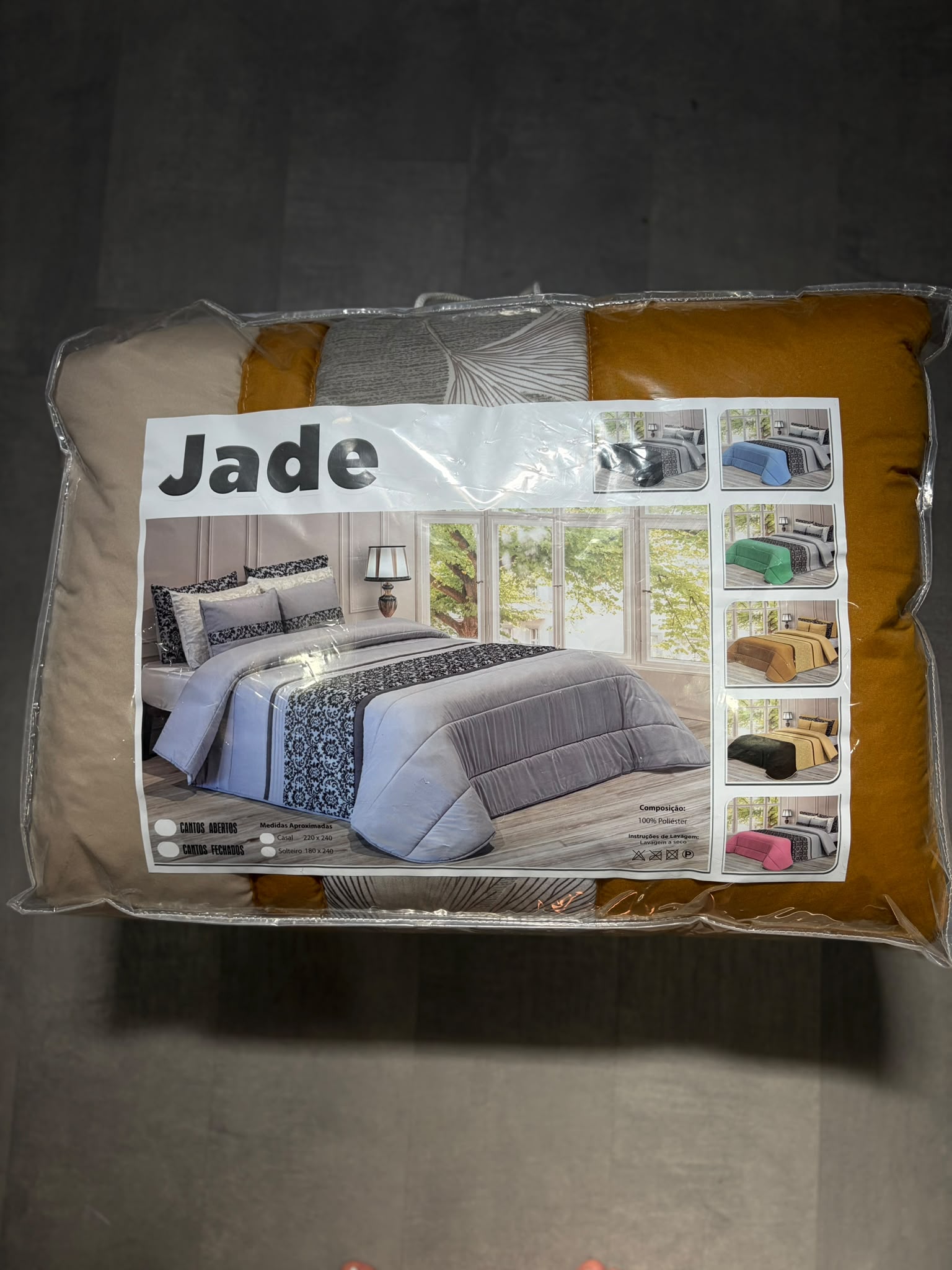 Edredão Jade com duas almofadas